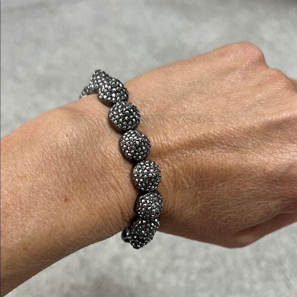 Elegant Silver Beaded Stella and Dot Bracelet